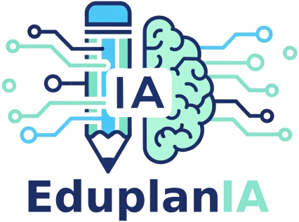 Logo de EduplanIA en un estilo de trazo de lápiz